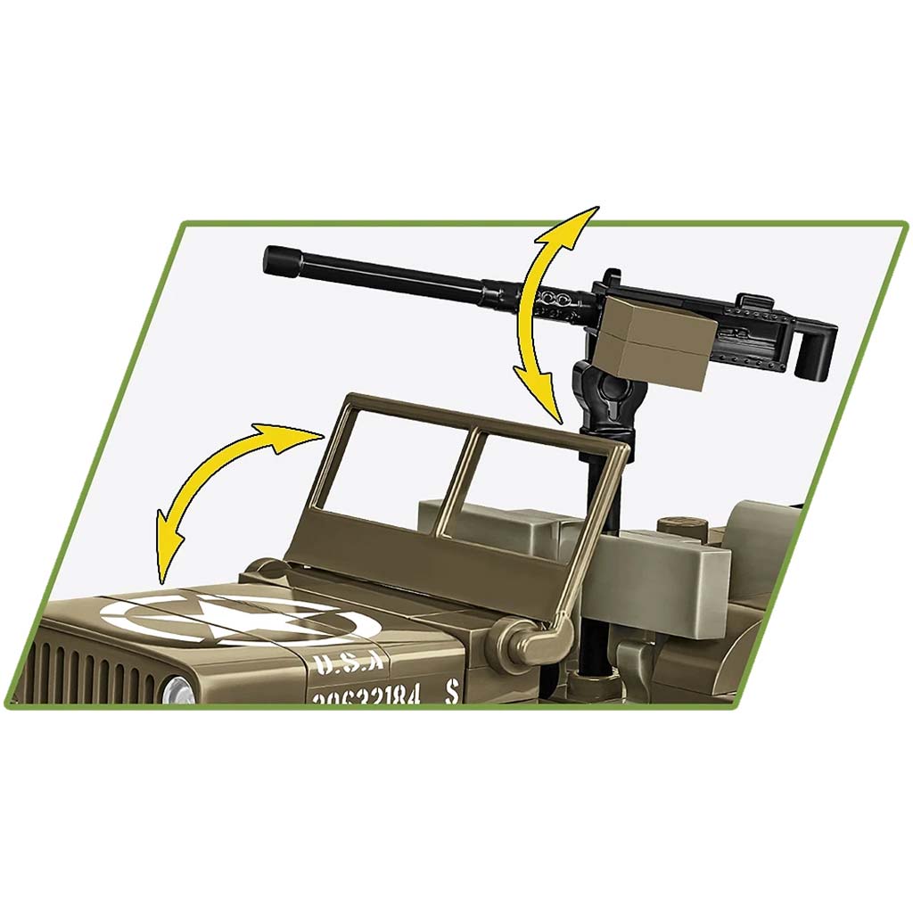 COBI: Willys MB harckocsi építőjáték (3133) kép 4