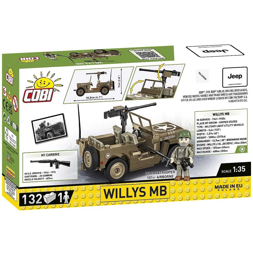 COBI: Willys MB harckocsi építőjáték (3133) kép 7