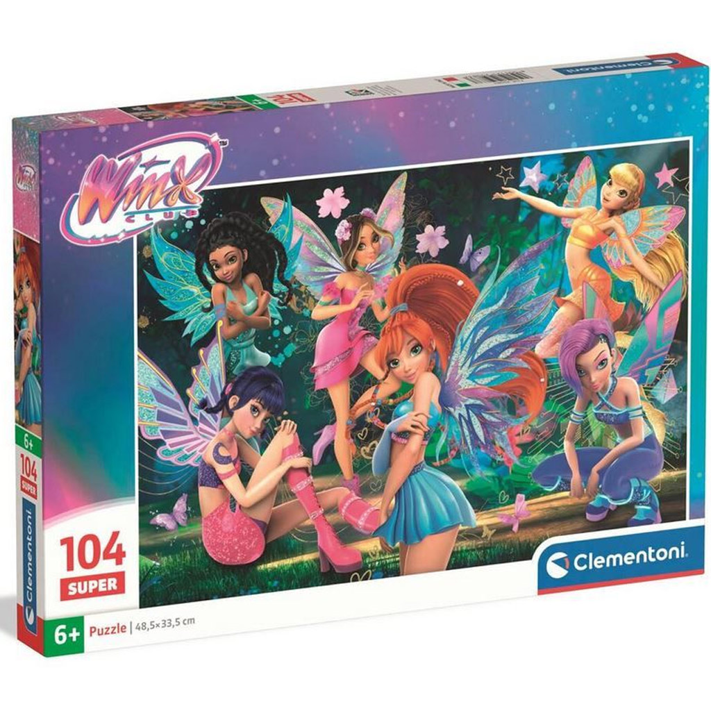 Winx Club tündérei 104 db-os Super Puzzle - Clementoni