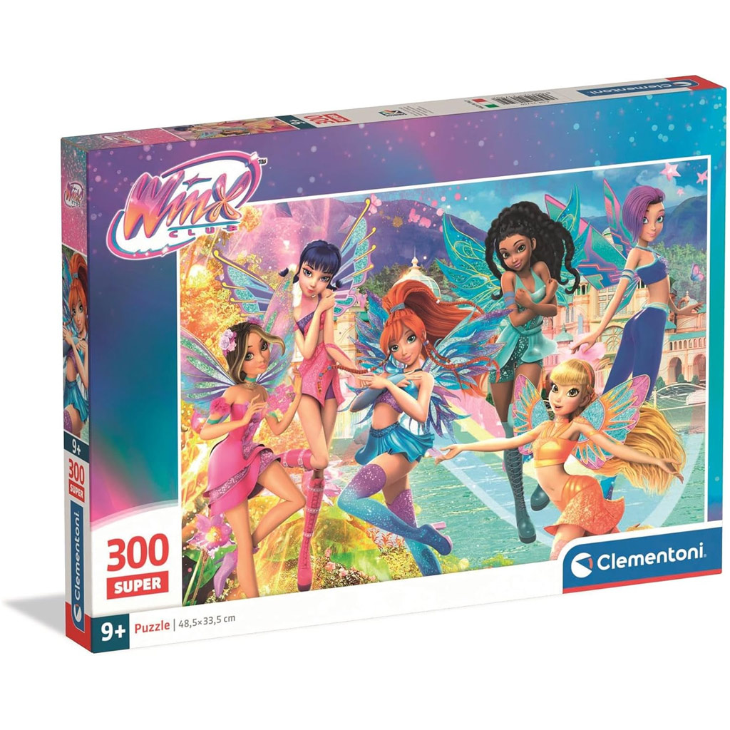 Winx Club tündérei 300 db-os Super Puzzle - Clementoni