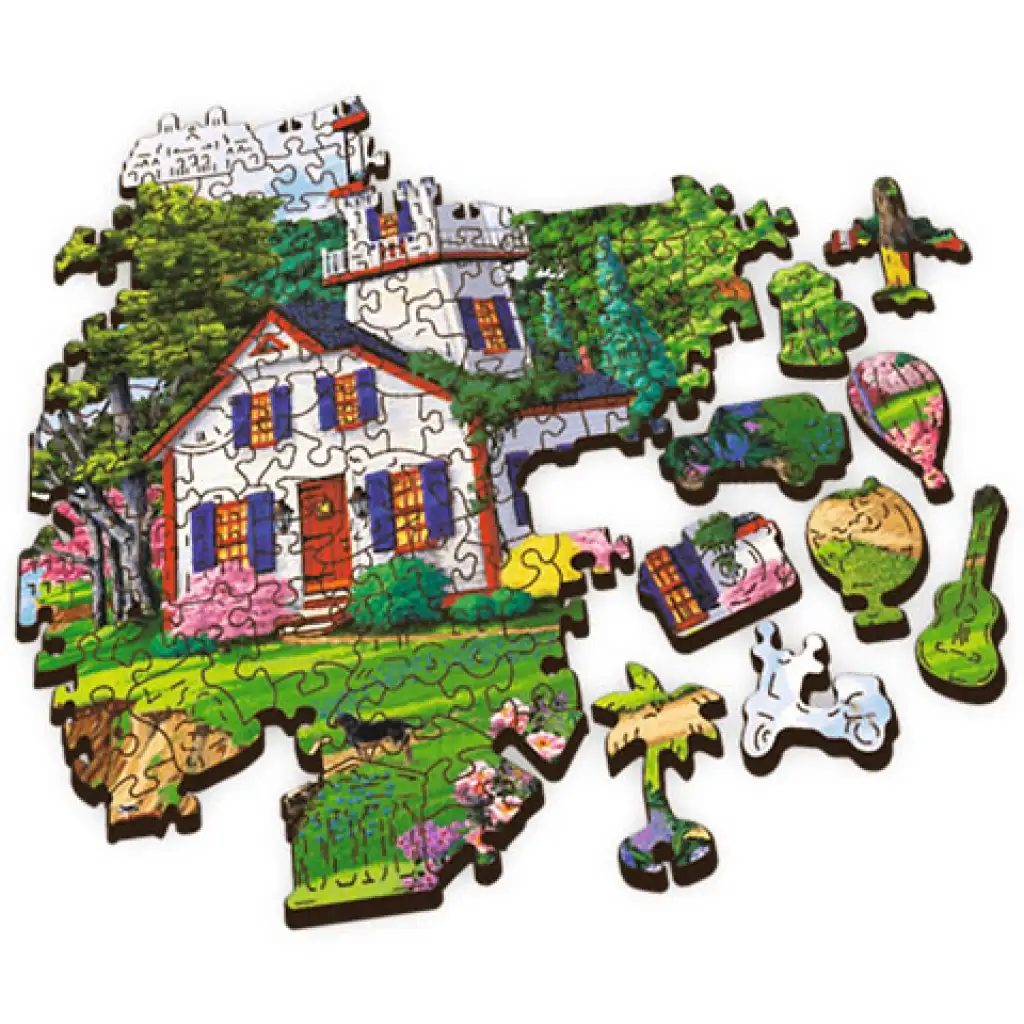 Wood Craft: Nyári kikötő fa puzzle 500+1db-os - Trefl kép 3