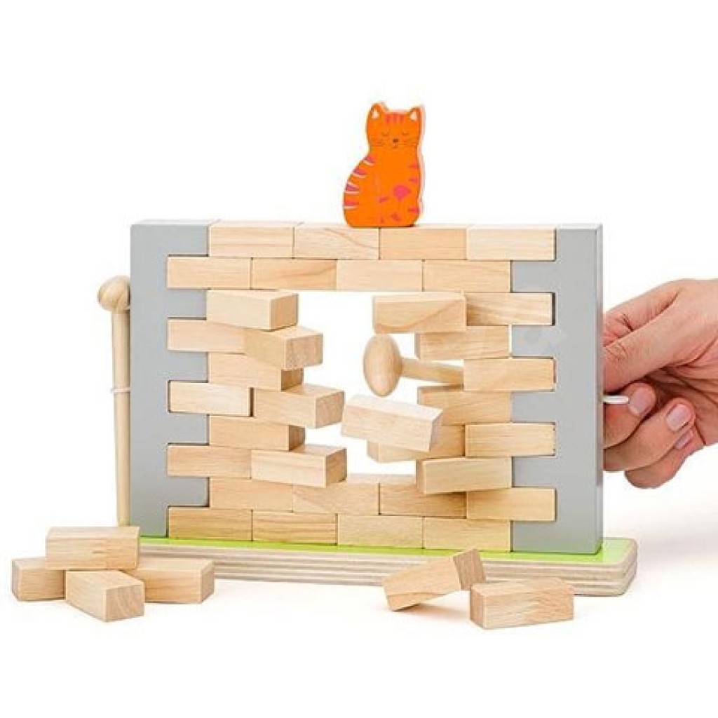 Cica a falon egyensúlyozós játék - Woodyland kép 2