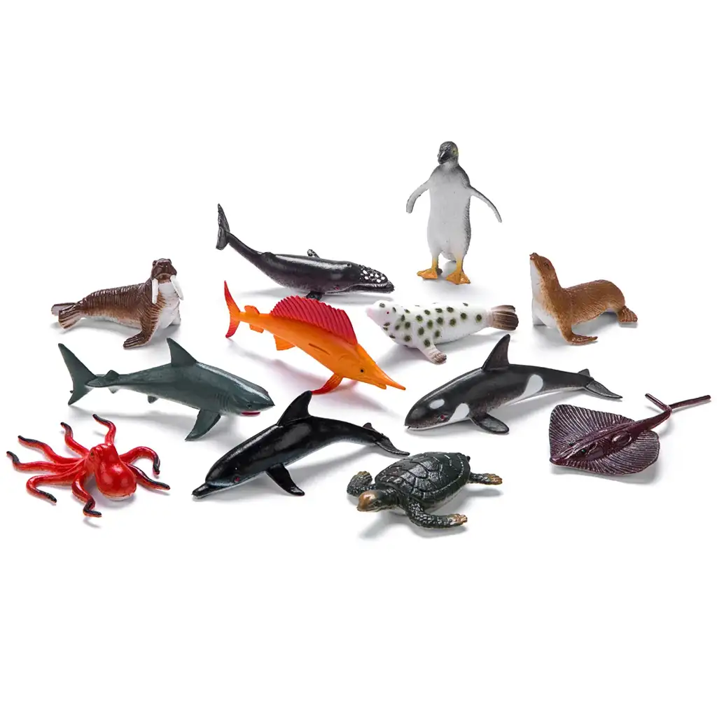 Faunica: Az óceán állatai 12db-os figura szett - Woodyland kép 2