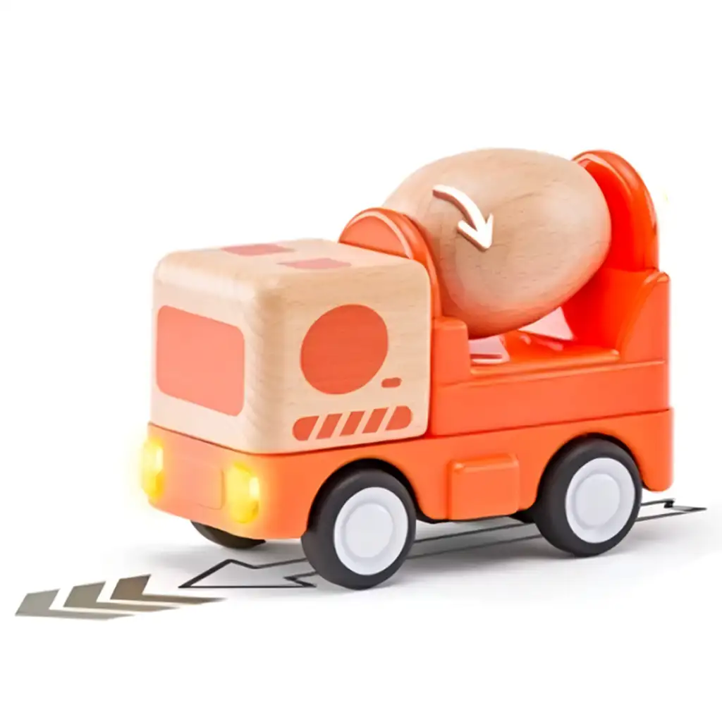Fa mixerkocsi fénnyel és hanggal - Woddyland kép 2