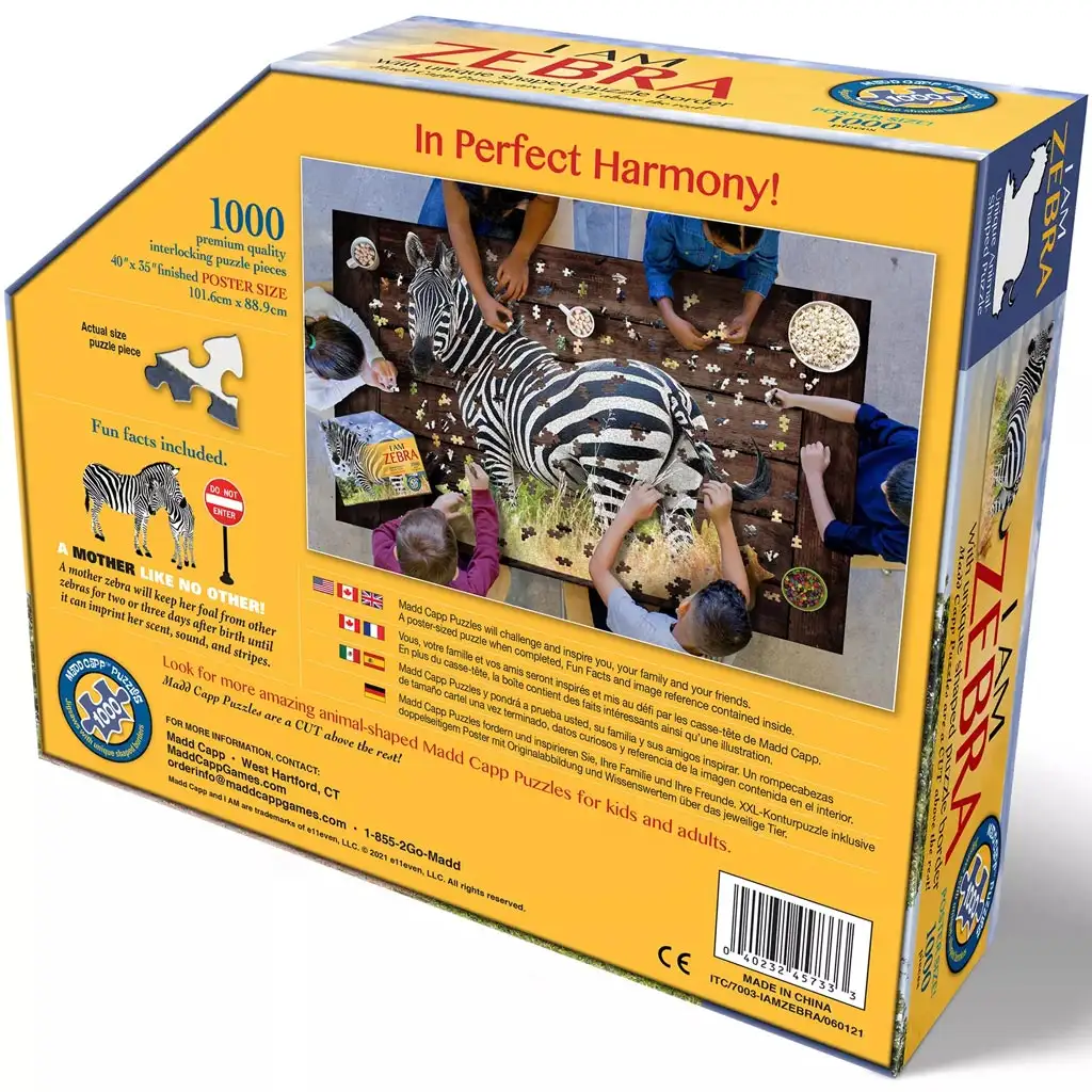 WOW zebra puzzle 1000db-os kép 3