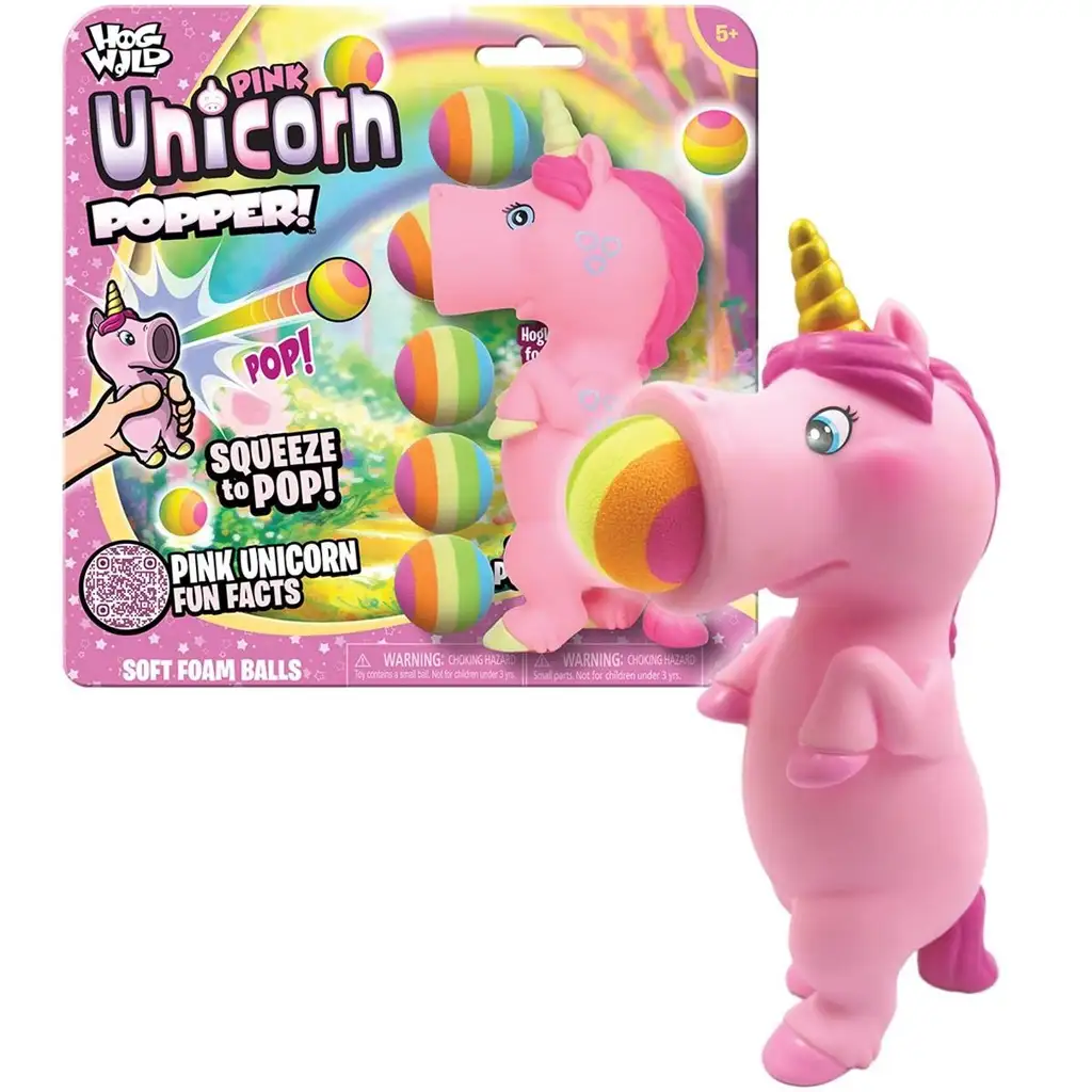 Zing: Popper rózsaszín unikornis kilövő labdákkal