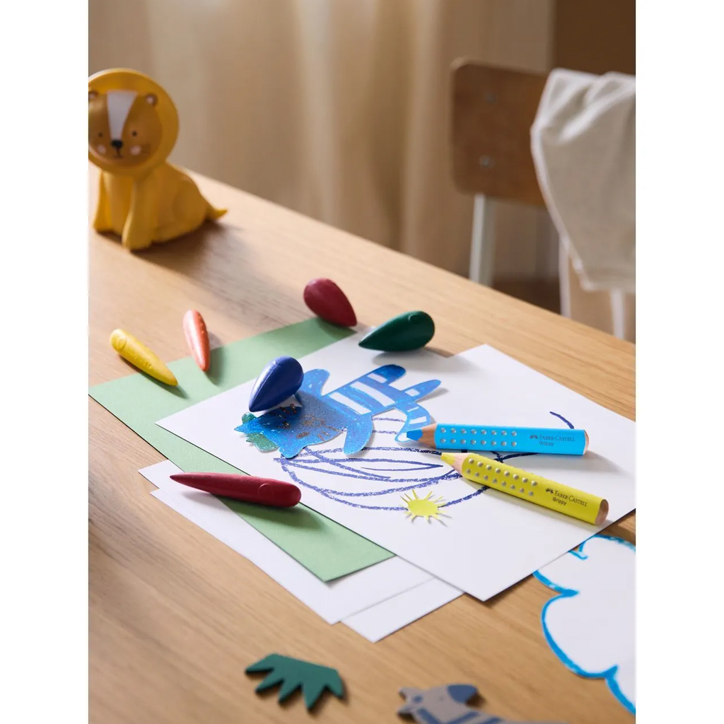 Faber-Castell: Csepp alakú 4db-os zsírkréta szett kép 2