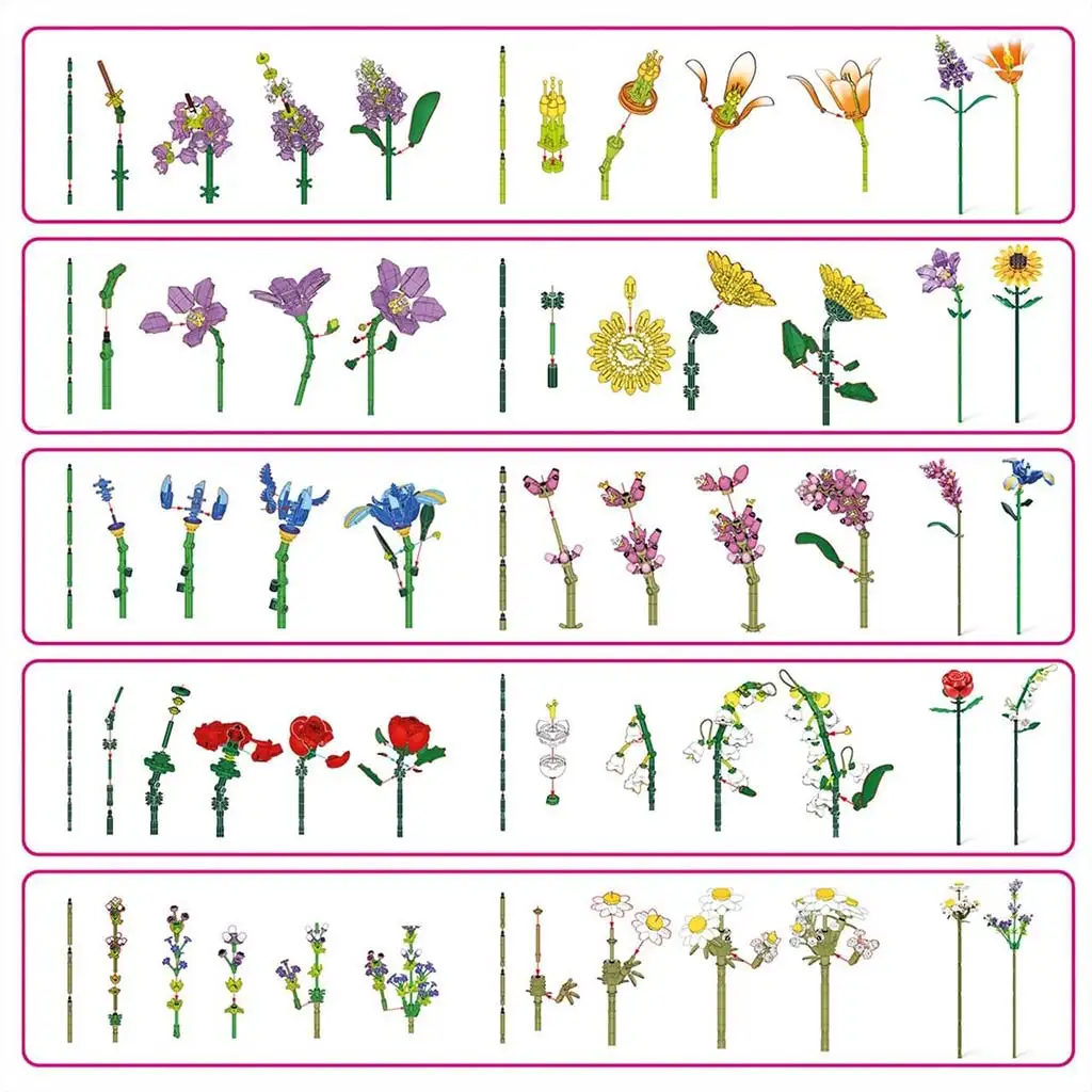MAX Szálas virágok kollekció 1. sorozat többféle kép 3